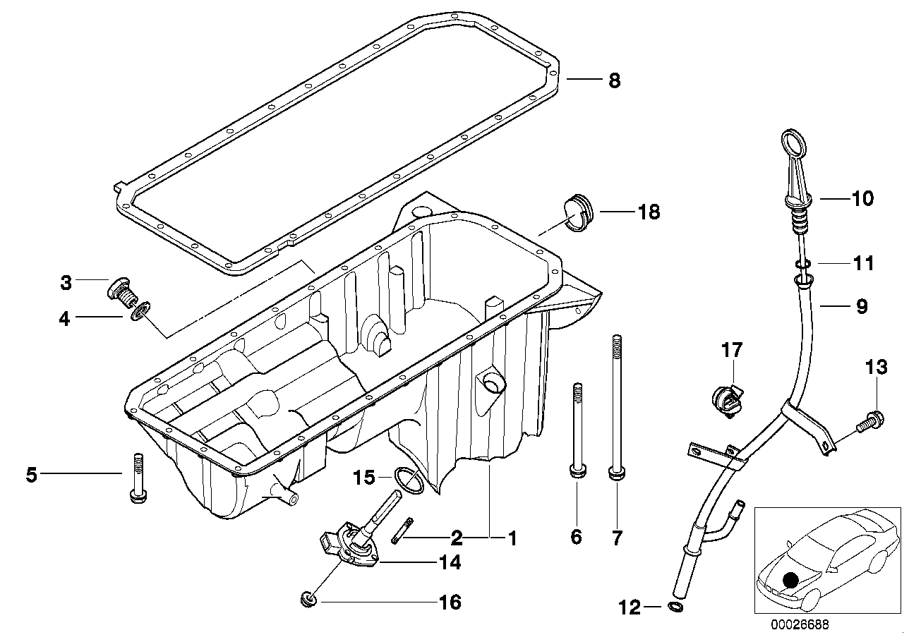 BMW, Audi BMW Porsche Seat Skoda VW Oil Dipstick Seal