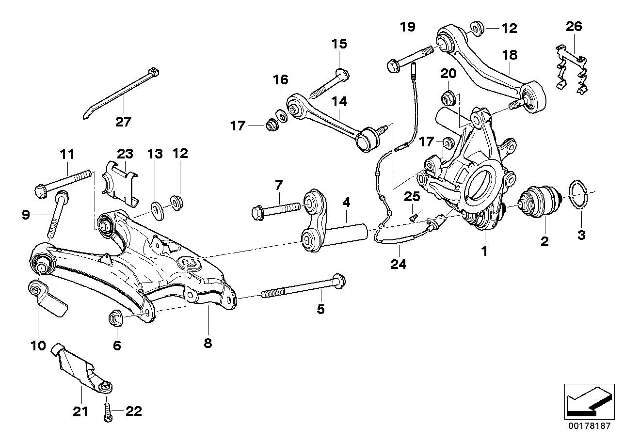 MEYLE, BMW ABS Wheel Speed Sensor