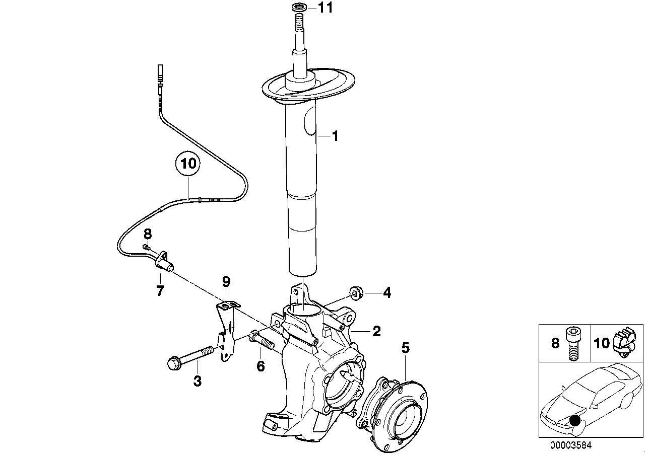 MEYLE, BMW ABS Wheel Speed Sensor