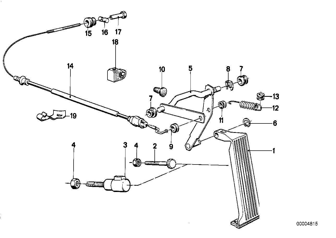 BMW, BMW Accelerator Pedal Bowden Cable