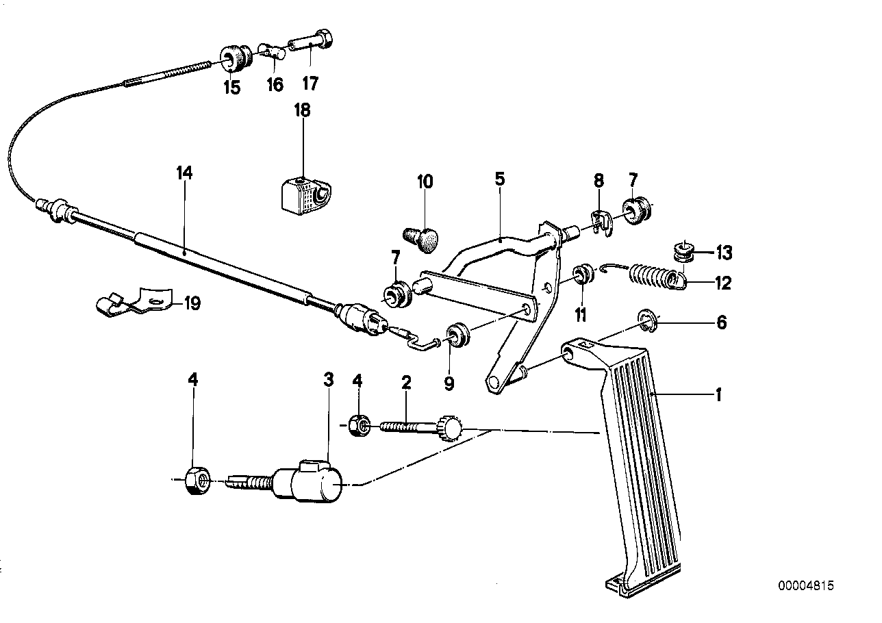 BMW, BMW Accelerator Pedal Tension Spring