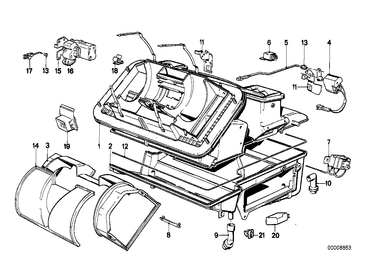 BMW, BMW Air Conditioning Blower Housing Clamp