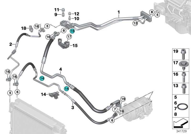 SANTECH, BMW Air Conditioning Coolant Line O-Ring