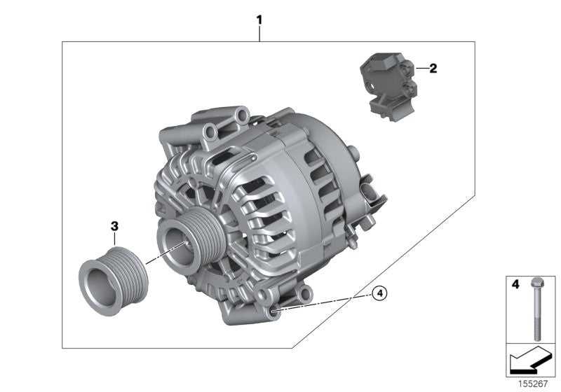 REIN, BMW Alternator Aluminium Screw Set