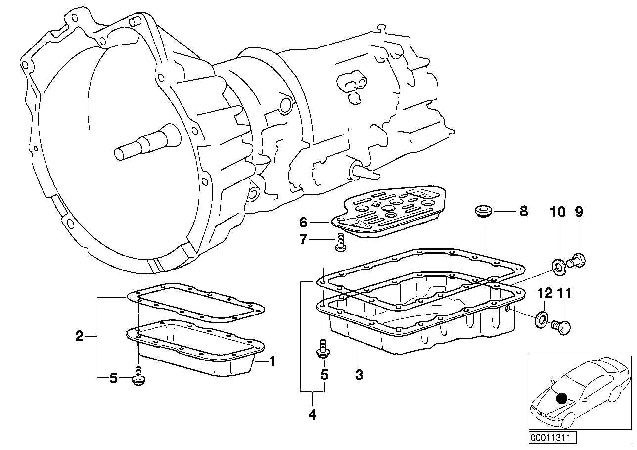 DPH, BMW Automatic Transmission Oil Pan Gasket Seal and Screws