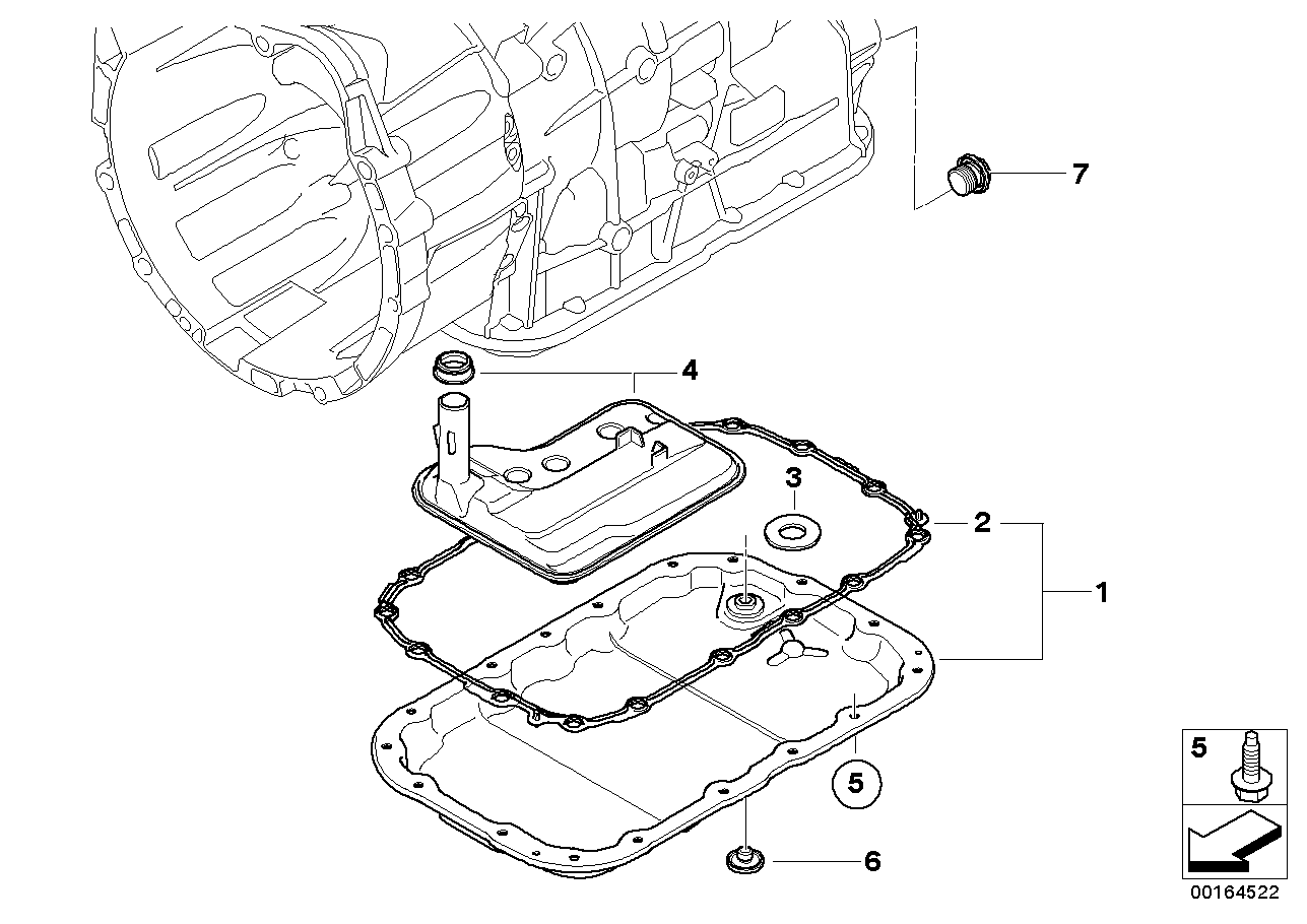 TRUCKTEC AUTOMOTIVE, BMW Automatic Transmission Oil Pan Seal Gasket