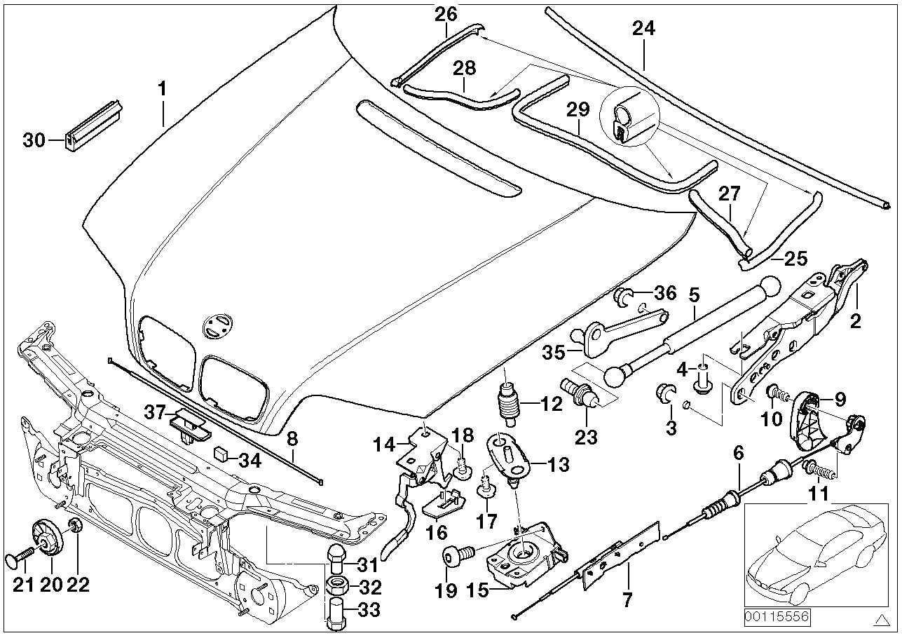 BRYMAN, BMW Bonnet Hood Strut Shock