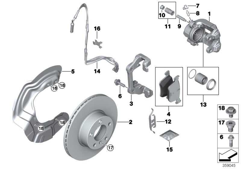 MEYLE, BMW Brake Caliper Guide Sleeve Bush Repair Kit