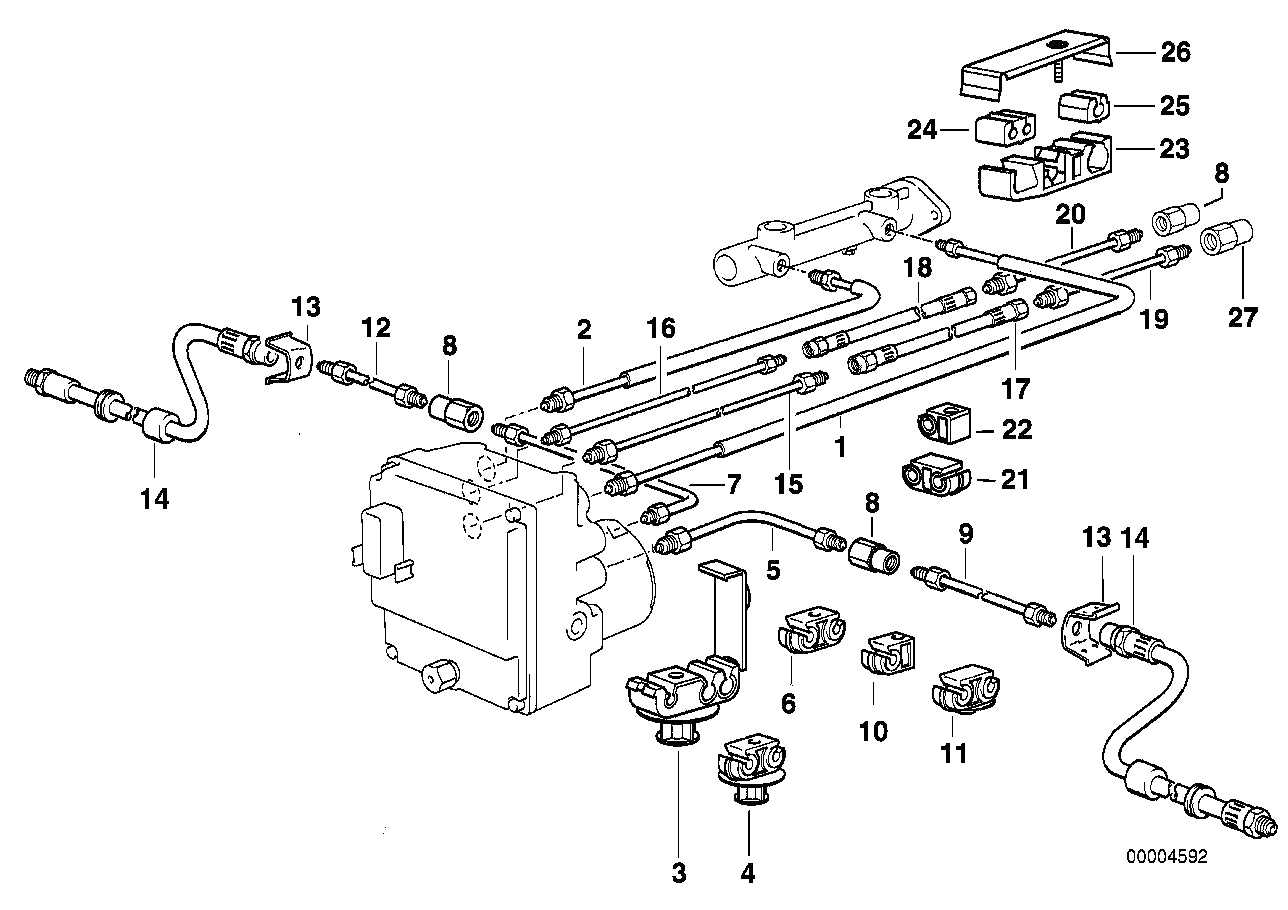 Ate, BMW Brake Hydraulic Hose Right