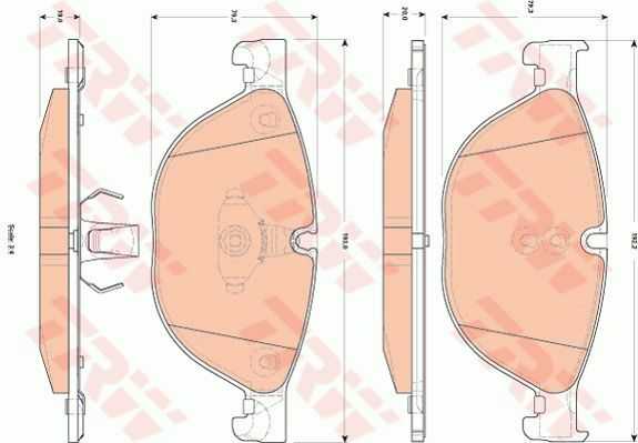 TRW, BMW Brake Pad Set Front