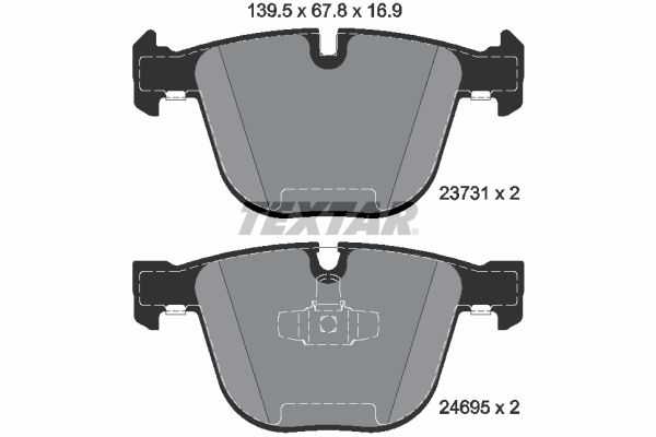 TEXTAR, BMW Brake Pad Set Rear