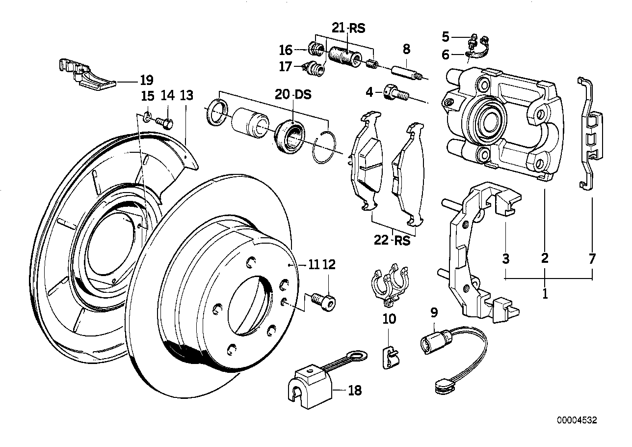 BRYMAN, BMW Brake Pad Set Rear