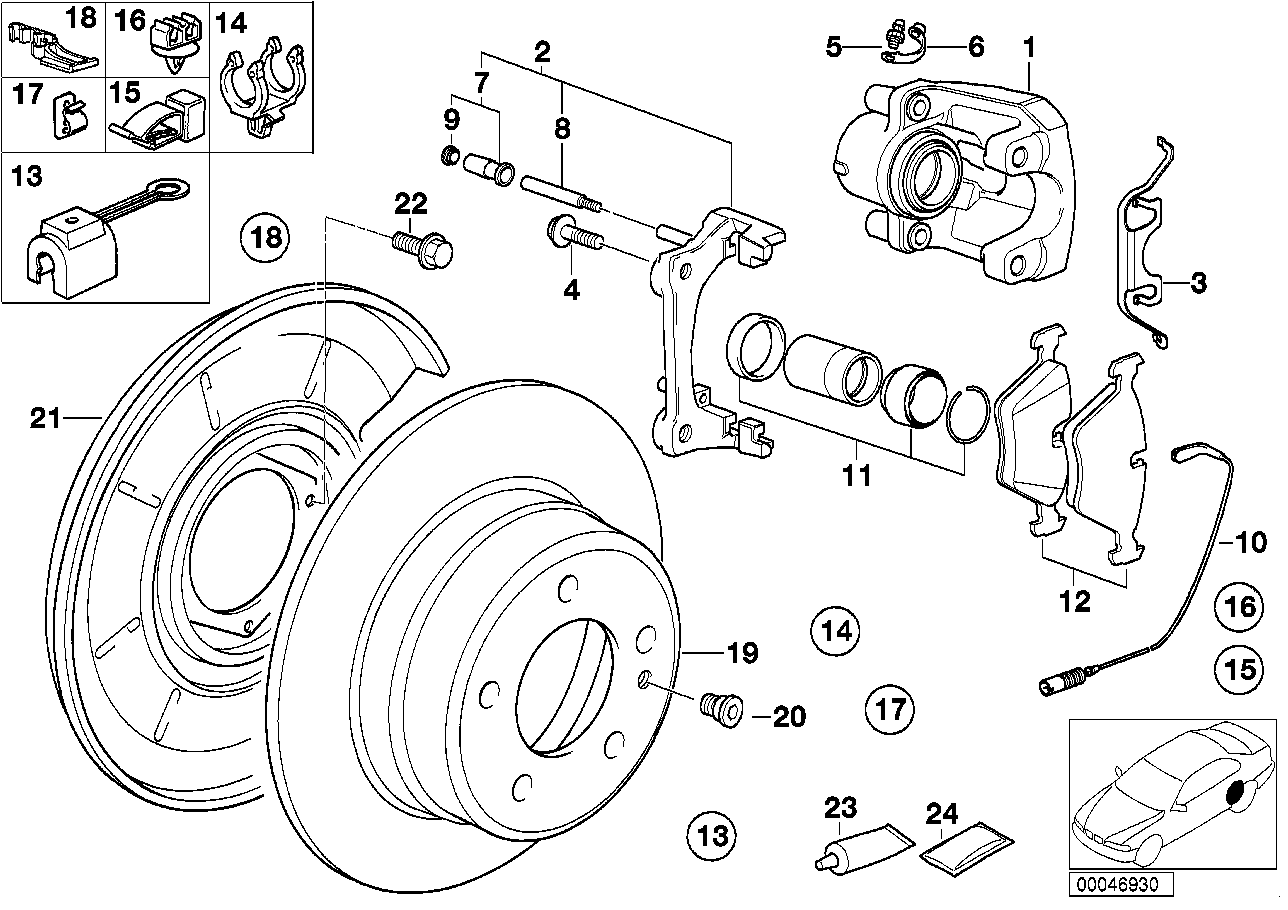 ELFOTECHNO, BMW Brake Pad Wear Sensor