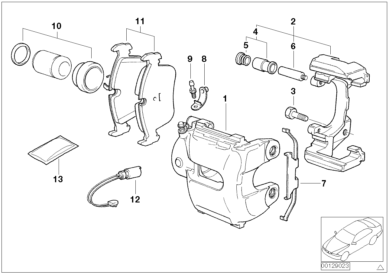 TEXTAR, BMW Brake Pad Wear Sensor Front