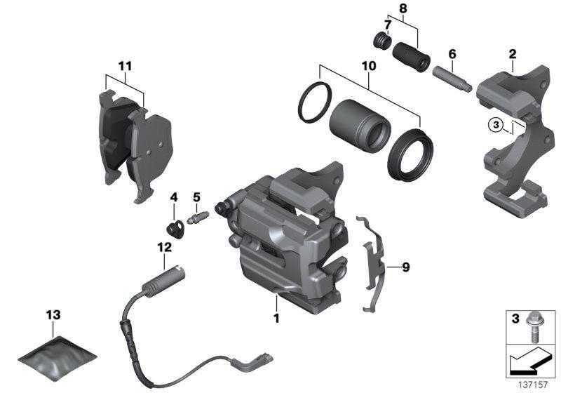 GST, BMW Brake Pad Wear Sensor Rear  