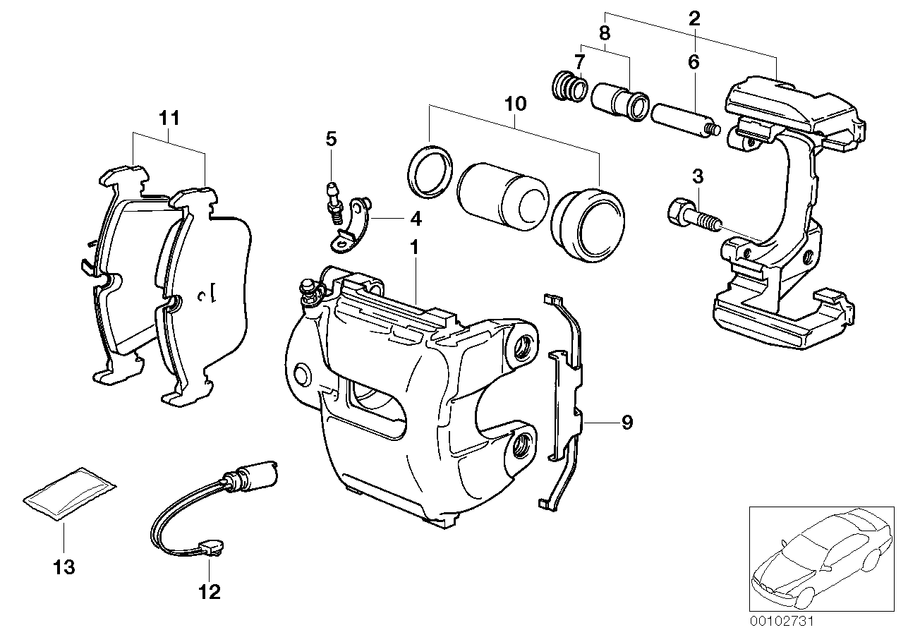 TEXTAR, BMW Brake Pad Wear Sensor