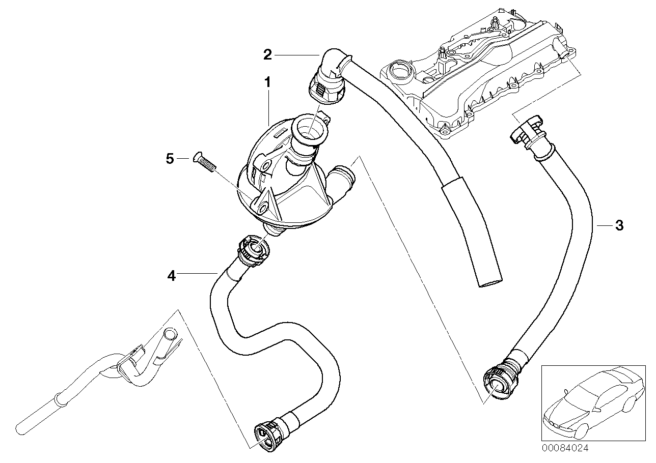 TRUCKTEC AUTOMOTIVE, BMW Crankcase Vent Breather Hose