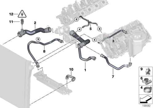 VAICO, BMW Engine Coolant Radiator Vent Pipe