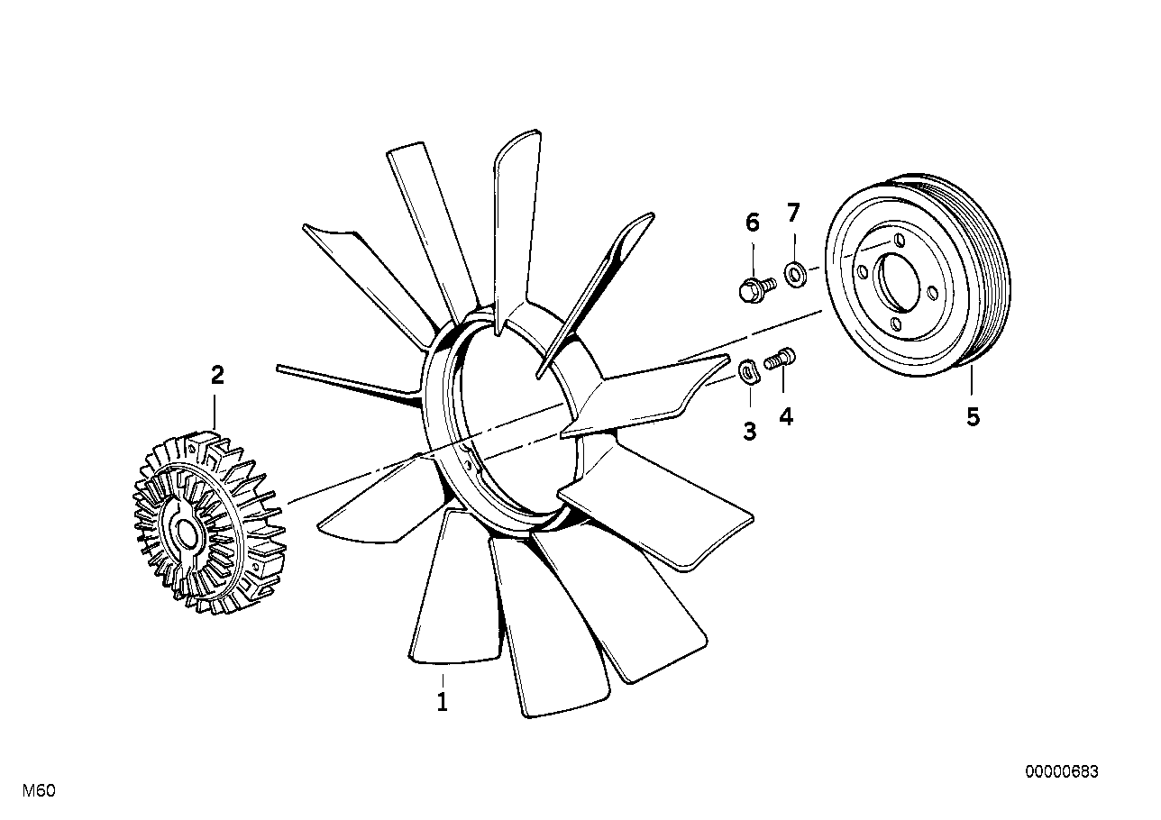 VAICO, BMW Engine Fan Blade