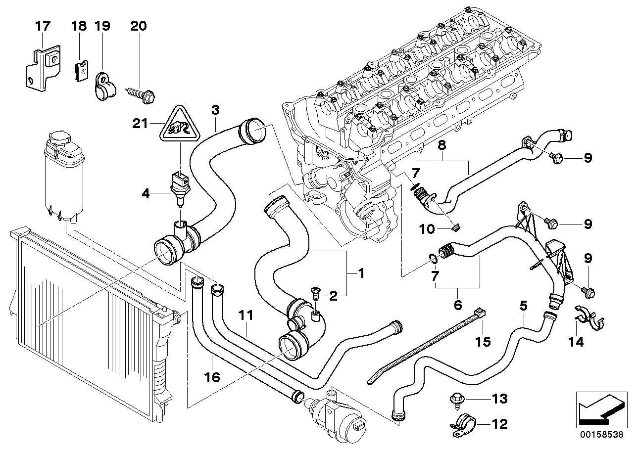 VAICO, BMW Engine Radiator Coolant Water Hose