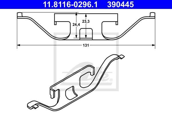 Ate, BMW Land Rover Brake Calliper Anti Rattle Spring