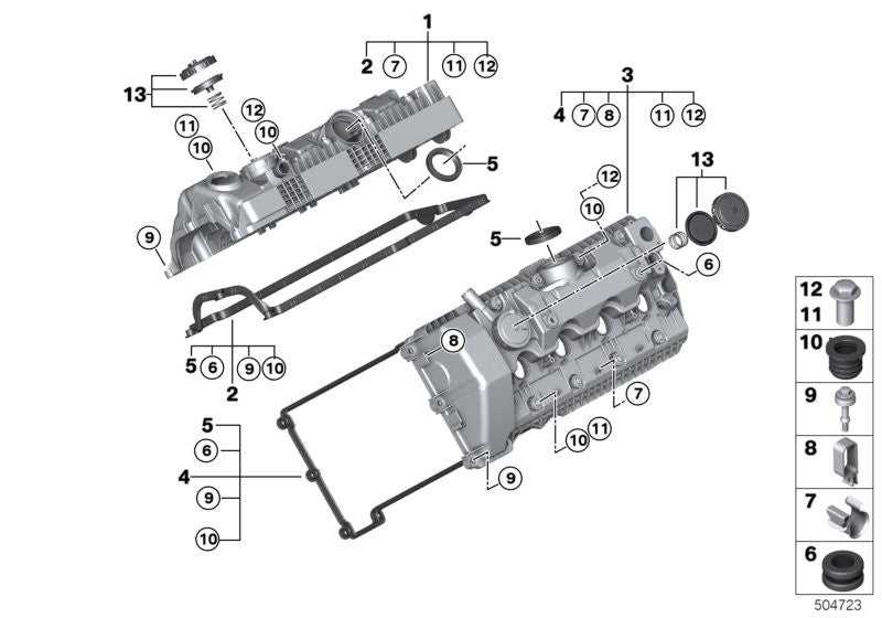 VICTOR REINZ, BMW Seal Adjusting Element Eccentric Shaft