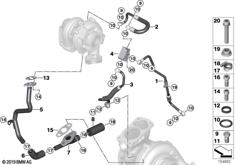 Fischer Automotive, BMW Seal Oil Outlet Turbo Charger