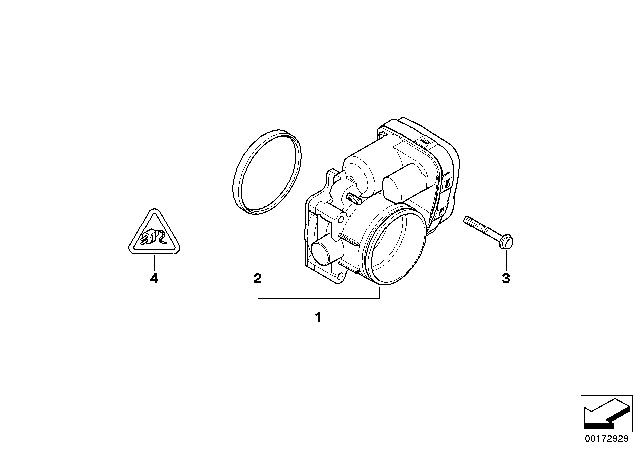 ELRING, BMW Throttle Housing Intake Manifold Gasket