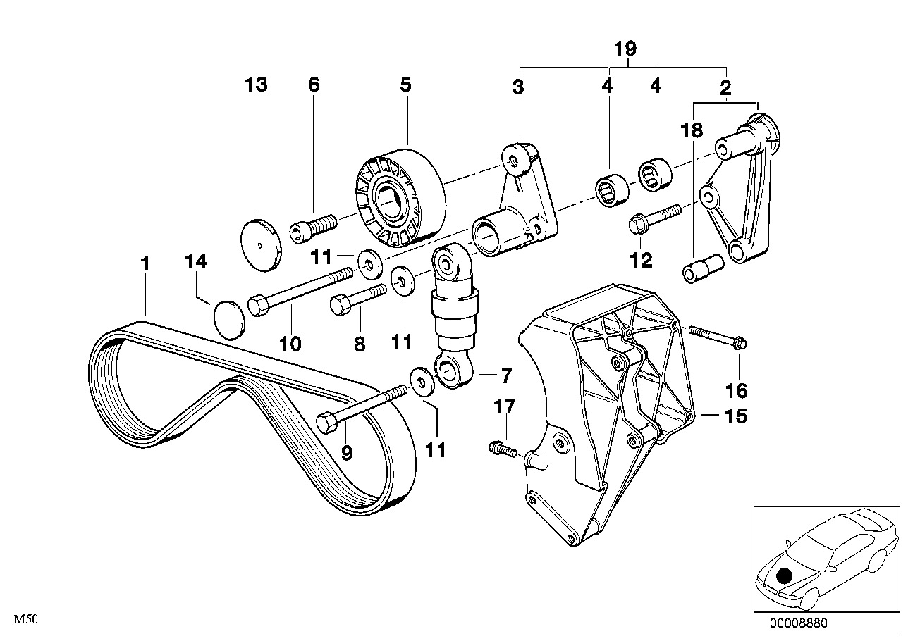 TOP DRIVE, BMW V-Ribbed Belt