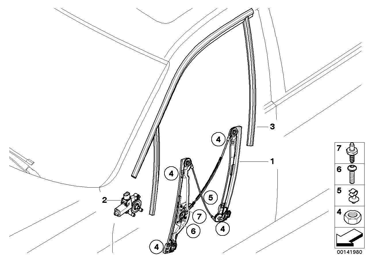 TOPRAN, BMW Window Regulator Lifter