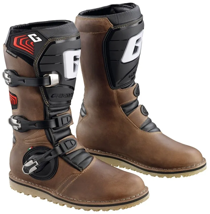 GAERNE, GAERNE BALANCE OILED TRIALS BOOTS - BROWN