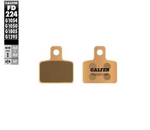 GALFER, GALFER FD224 BRAKE PADS (AJP BRAKTEC REAR)