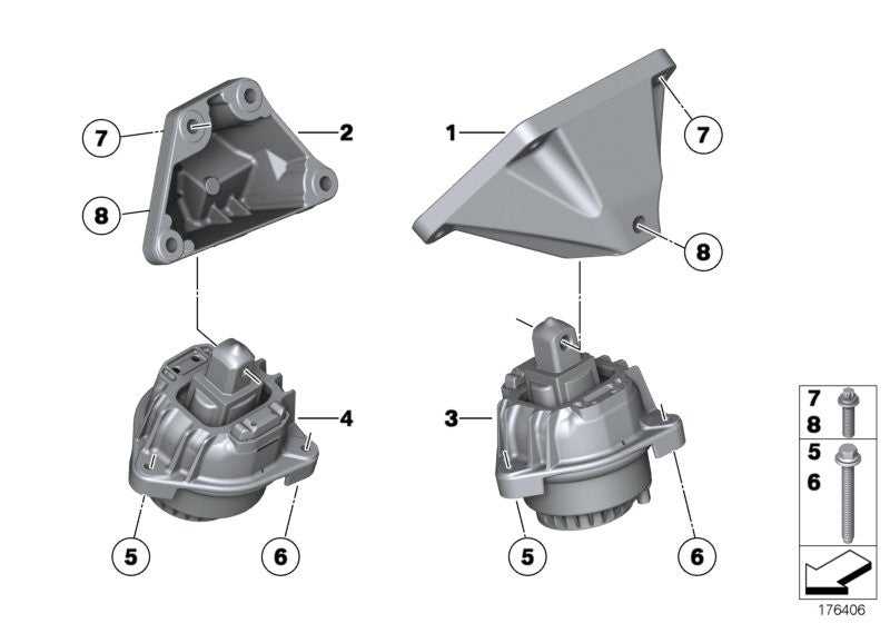 CORTECO, Genuine Corteco BMW Engine Mount