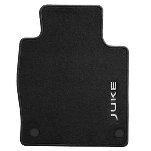 Nissan, Genuine Nissan Juke (F16E) Velours Floor Mats, Black - 2019-2023