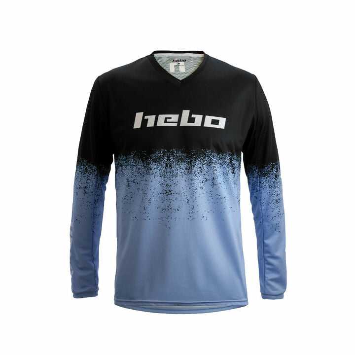 HEBO, HEBO PRO 24 RIDING SHIRT DRIPPED BLUE