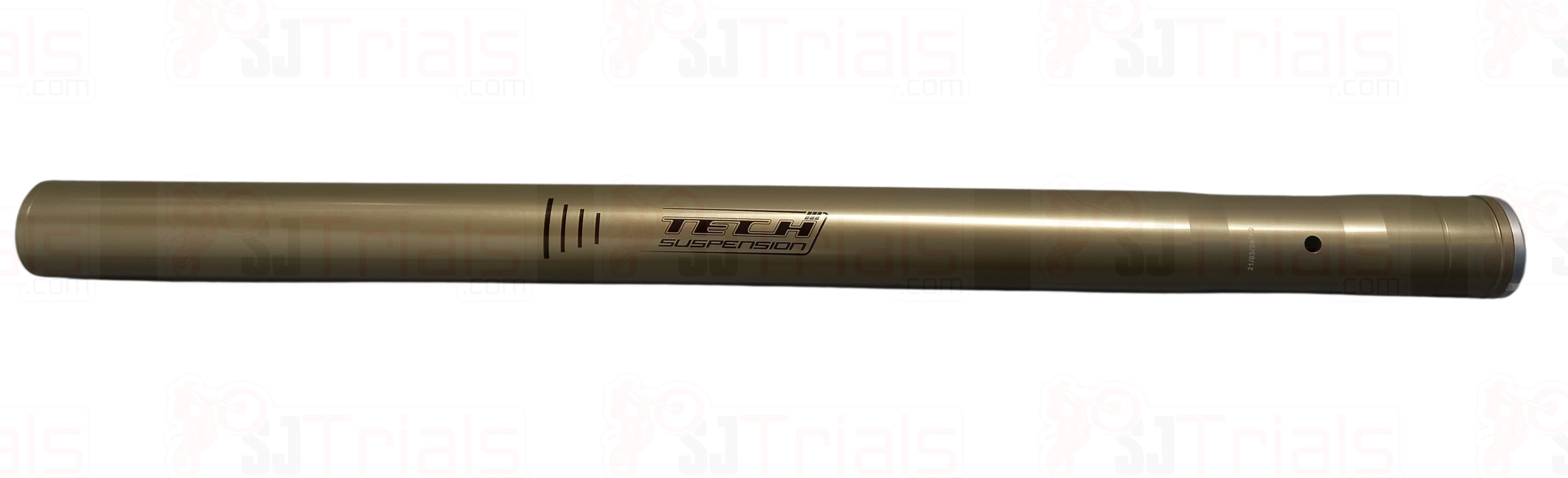 TECH, LEFT TECH TRIALS FORK TUBE STANCHION WITH TECH LOGO