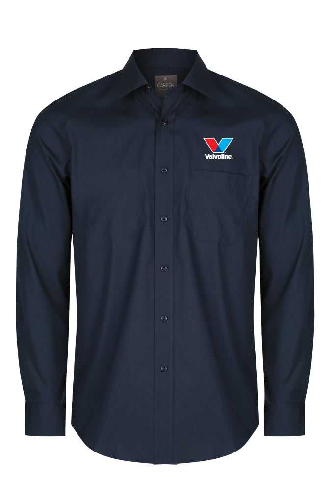 Team Valvoline, MENS NAVY BUSINESS SHIRT