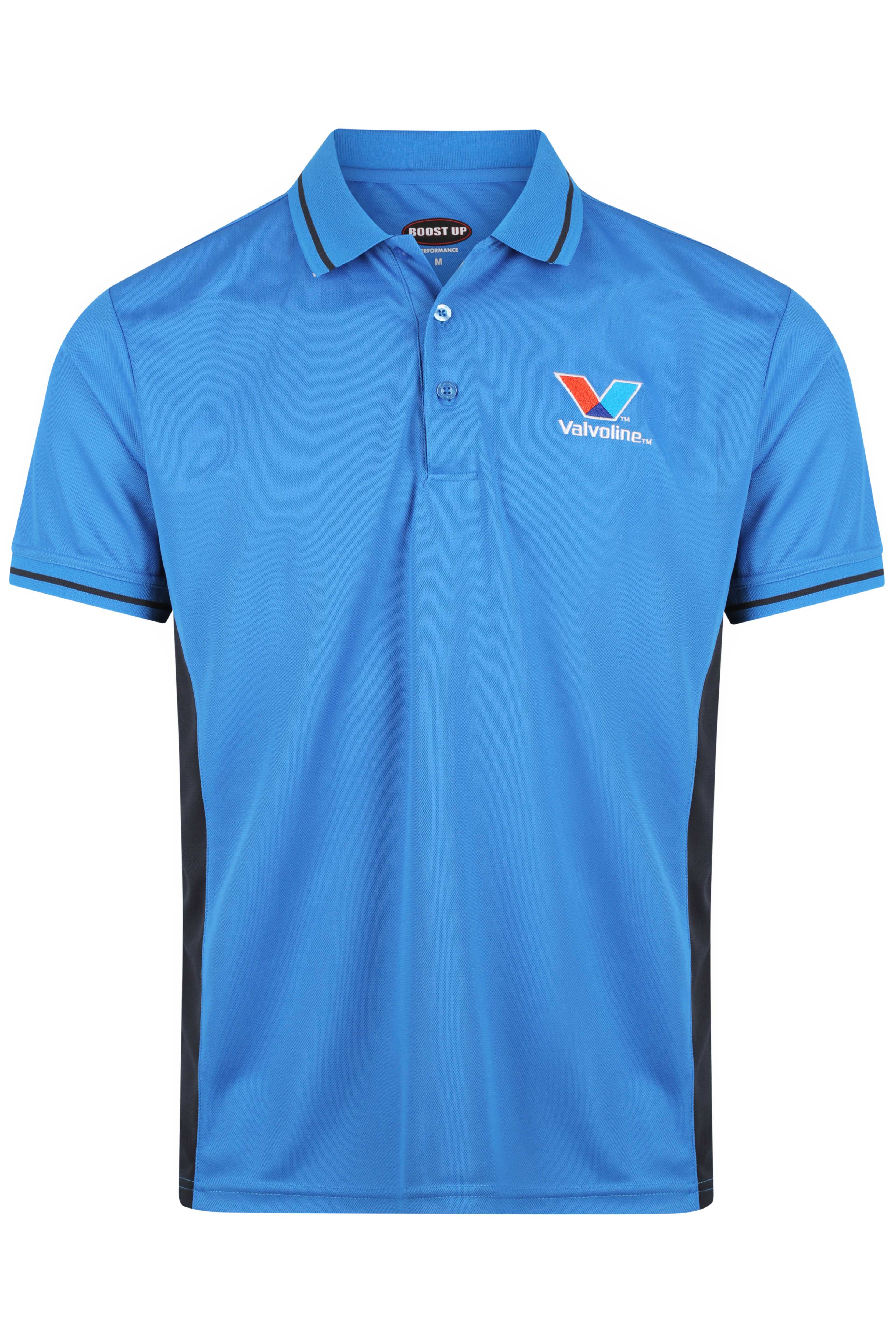 Team Valvoline, Mens Valvoline Light Blue Polo