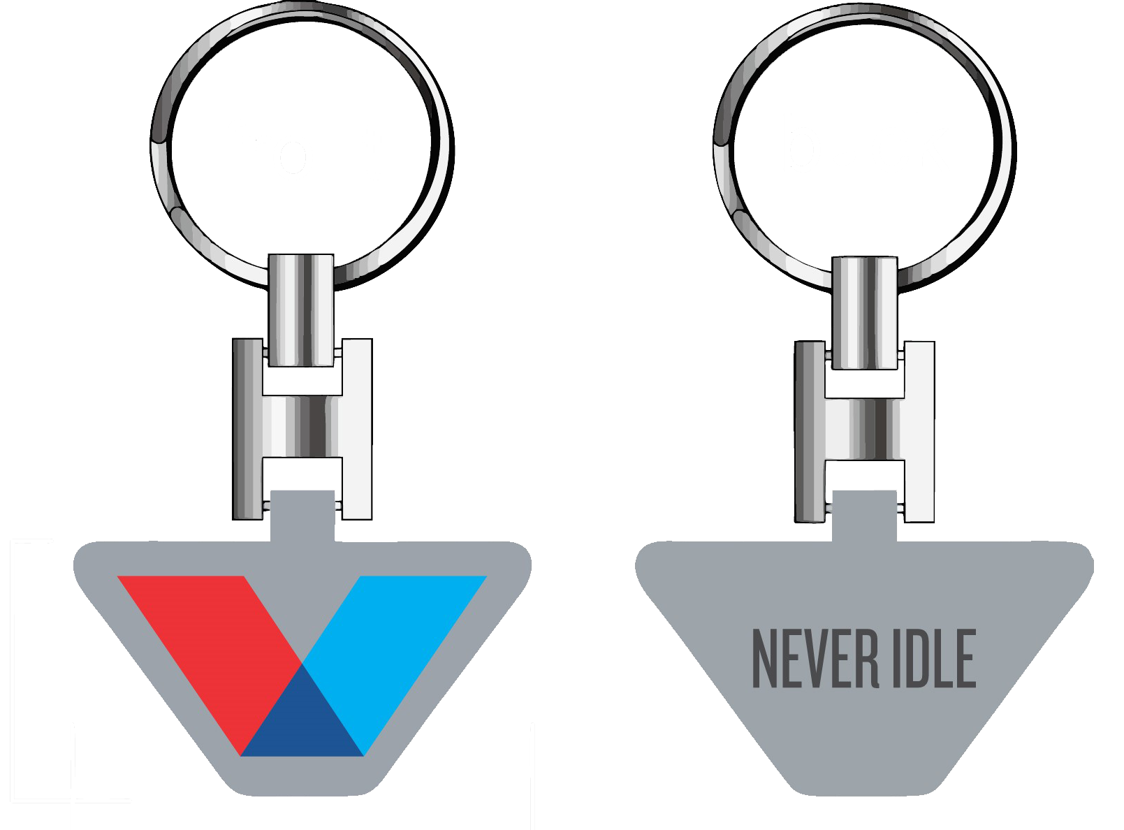 Team Valvoline, NEVER IDLE KEYRING