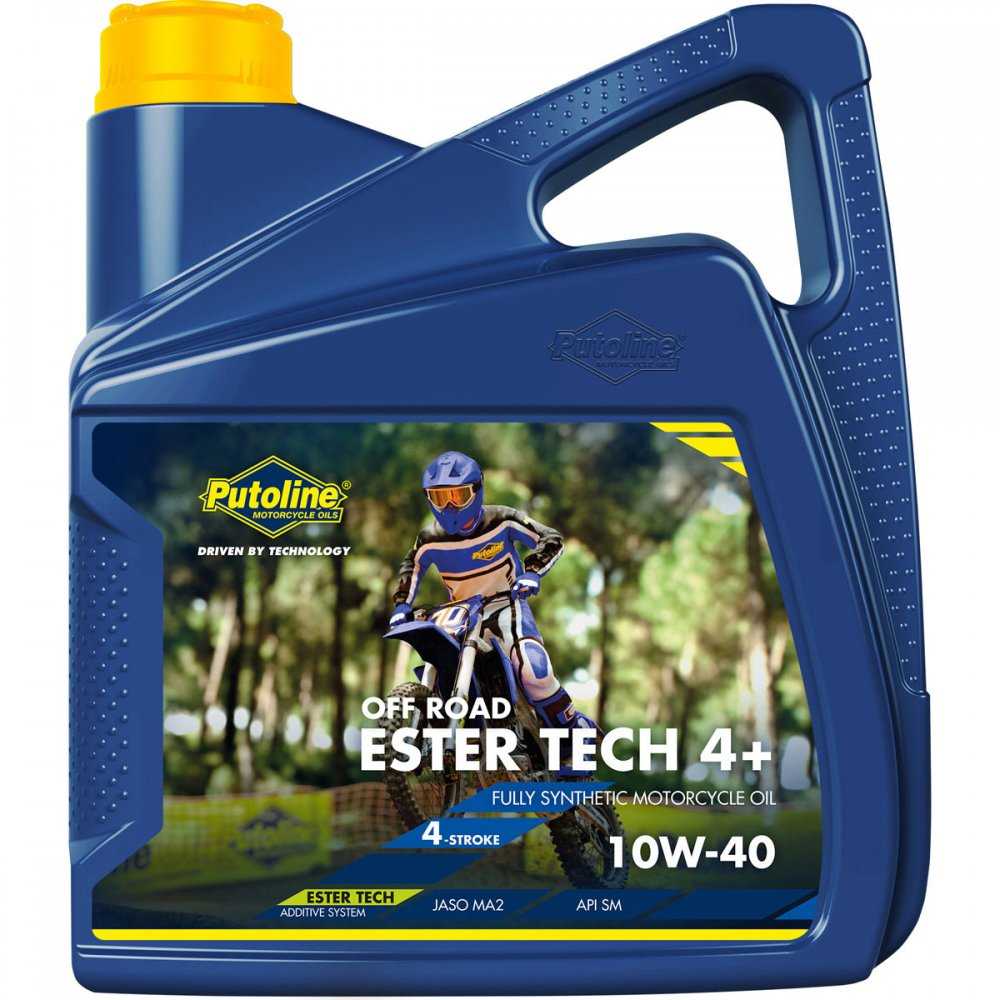 PUTOLINE, Putoline Ester Tech Off Road 4+ 10w/40  4 Stroke Engine Oil 4 Litre