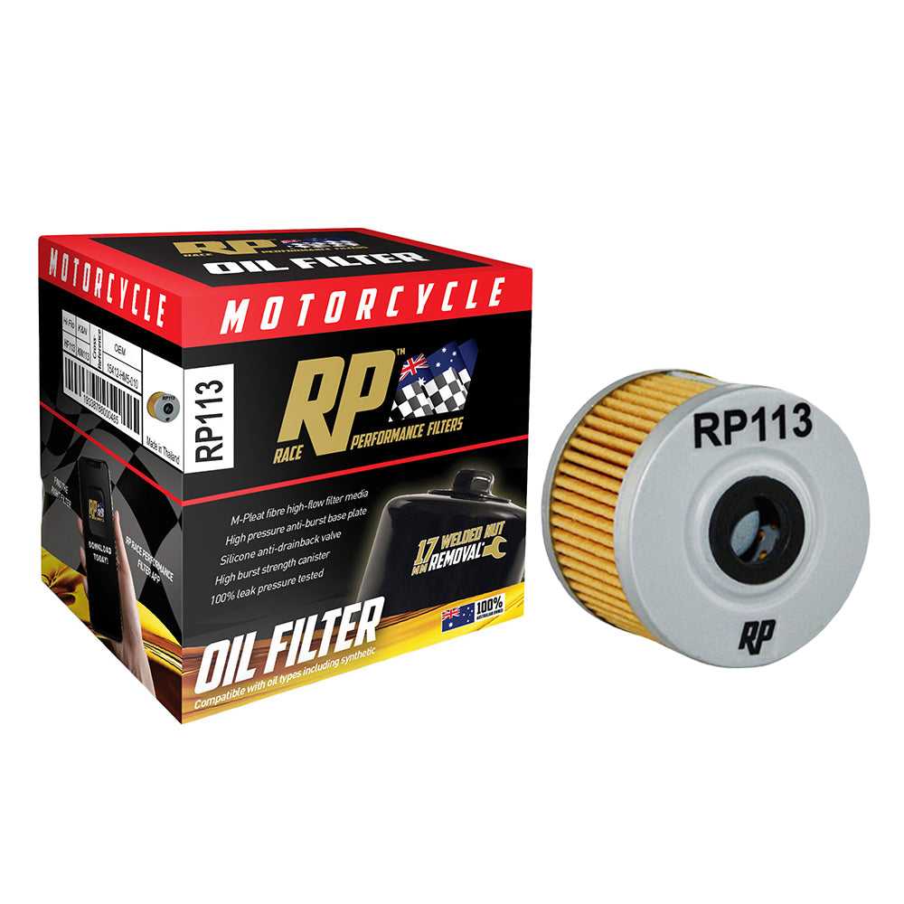 RP Filters, Race Performance Motorcycle Oil Filter - RP113