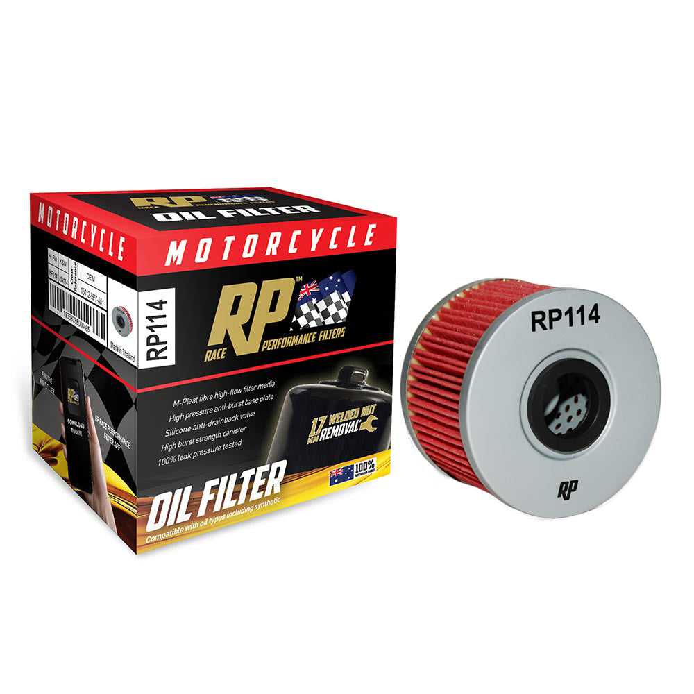 RP Filters, Race Performance Motorcycle Oil Filter - RP114