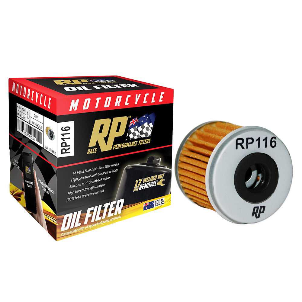 RP Filters, Race Performance Motorcycle Oil Filter - RP116