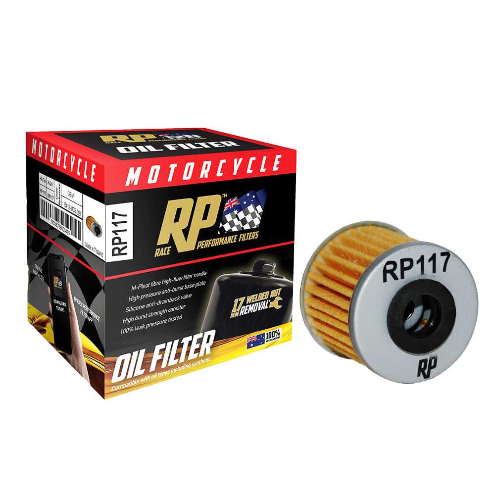 RP Filters, Race Performance Motorcycle Oil Filter - RP117