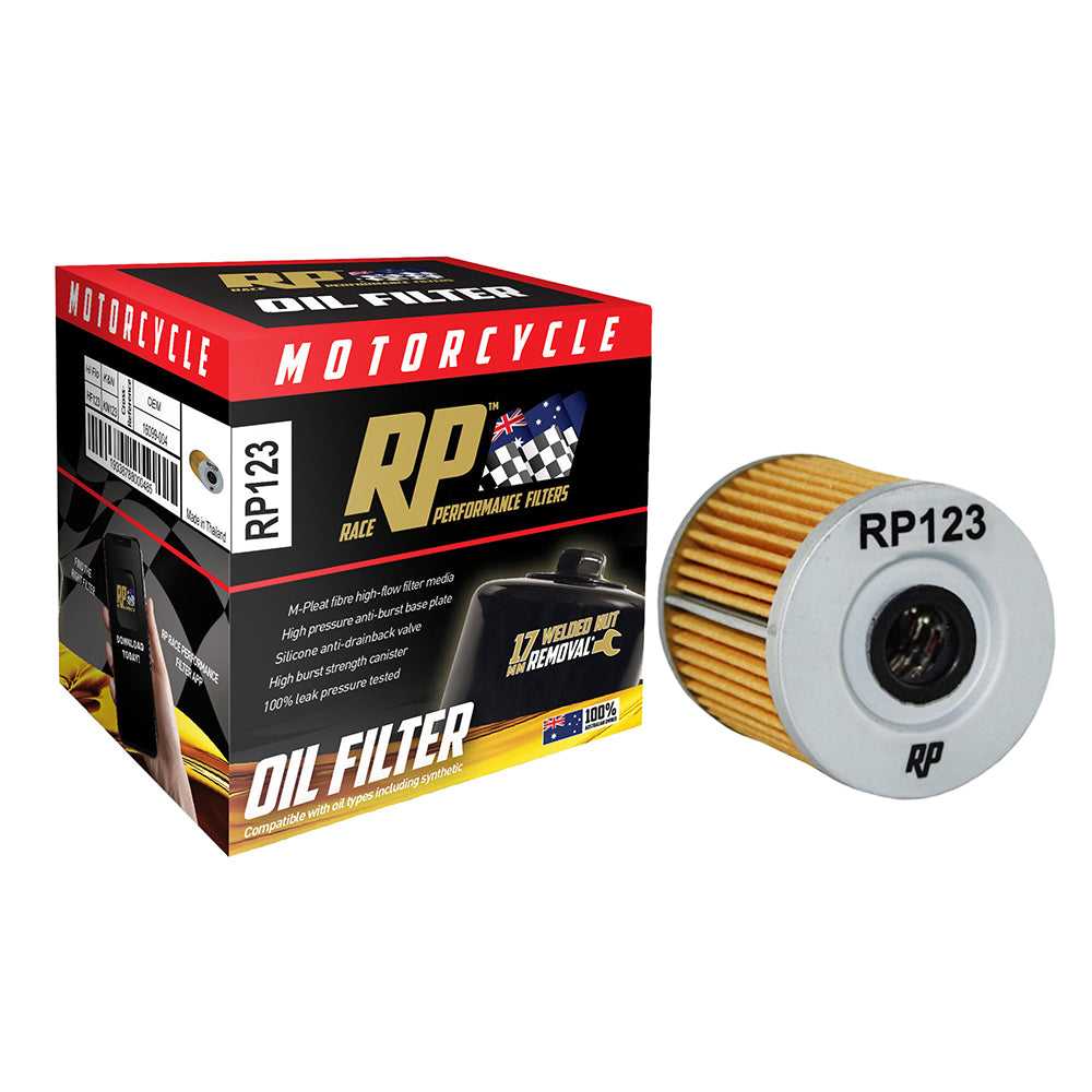 RP Filters, Race Performance Motorcycle Oil Filter - RP123