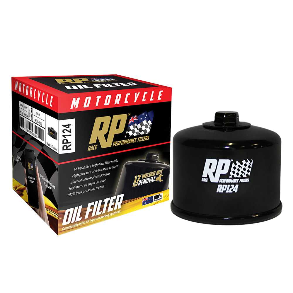 RP Filters, Race Performance Motorcycle Oil Filter - RP124