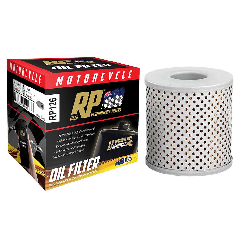 RP Filters, Race Performance Motorcycle Oil Filter - RP126