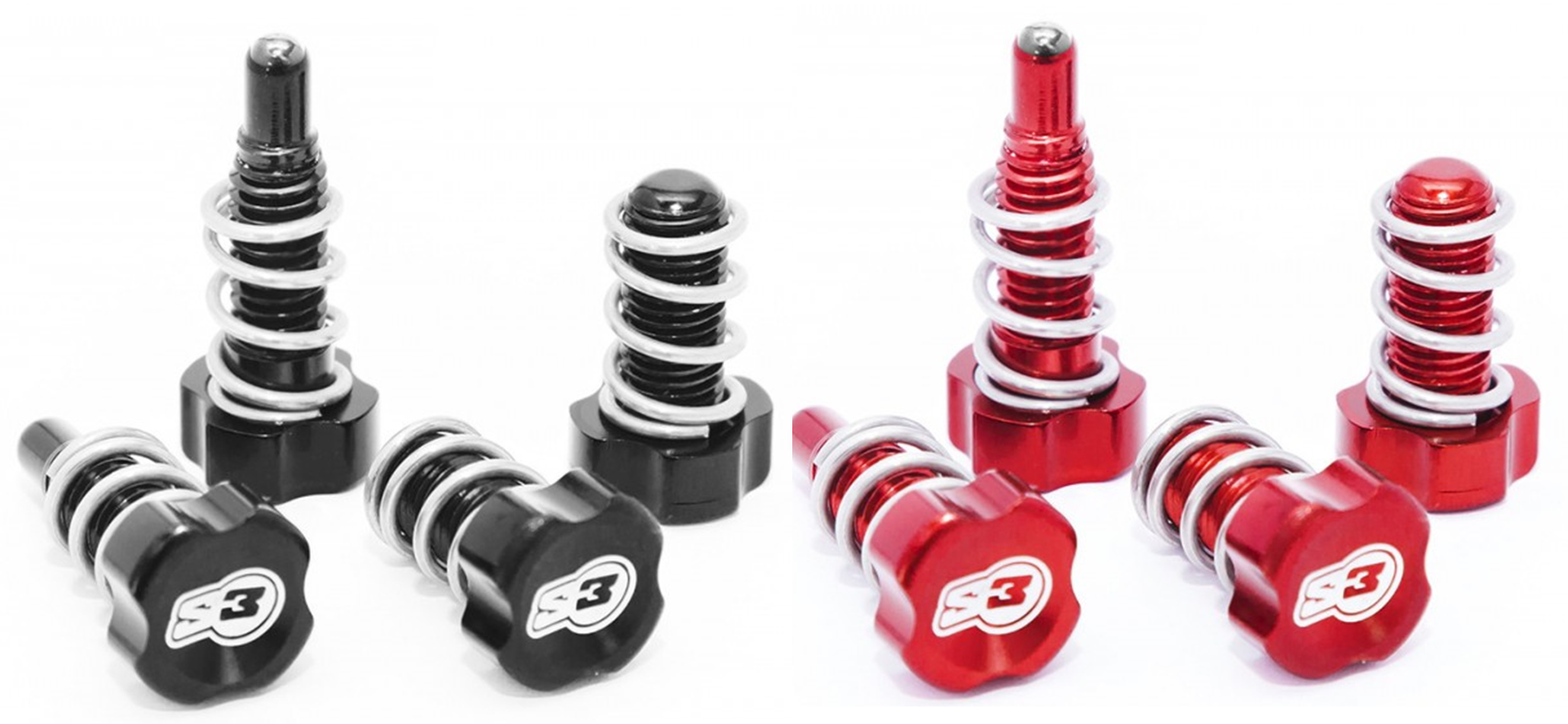 S3, S3 BETA EVO REV 3 MASTER CYLINDER AND LEVER ADJUSTER SET (RED OR BLACK)