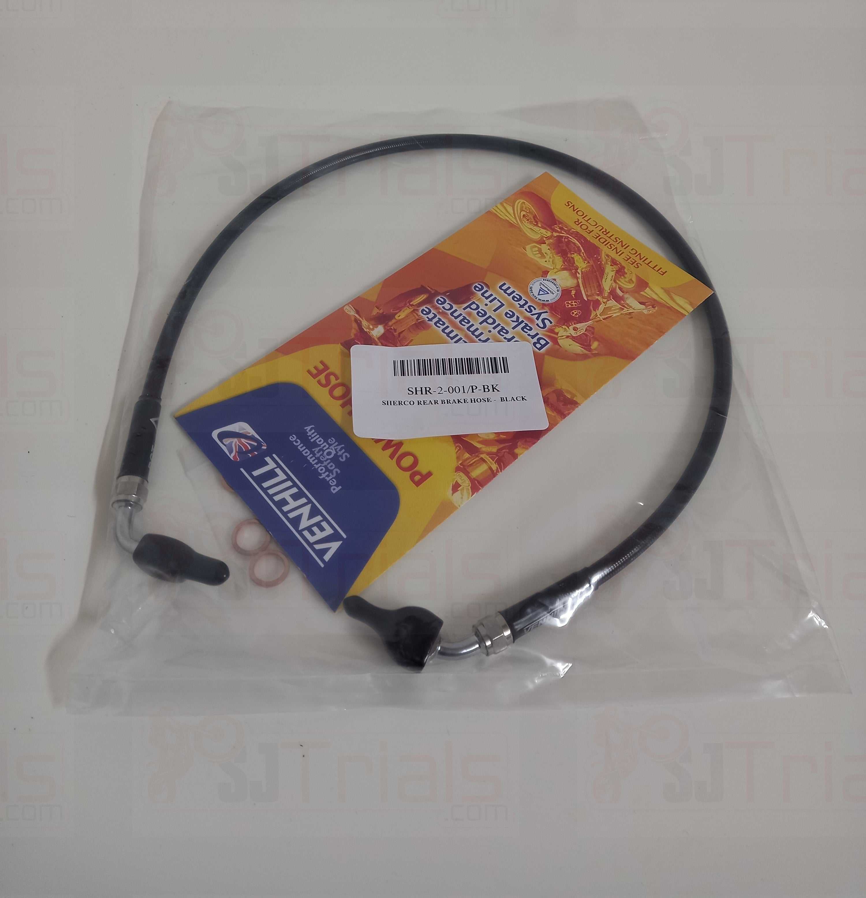 VENHILL, SCORPA SHERCO REAR BRAKE HOSE 2015 ONWARD